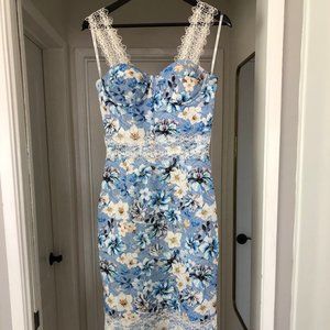 Bronx and Banco Blue Floral Dress